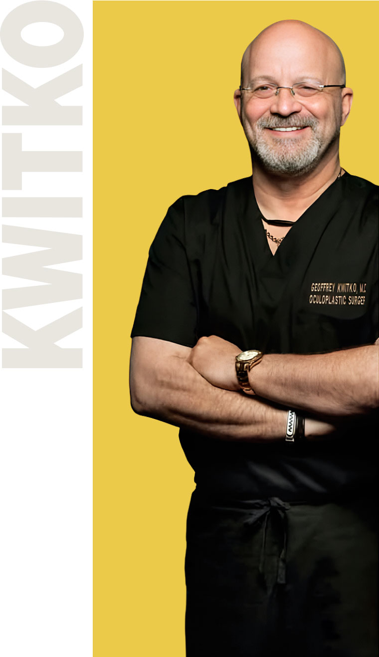 Dr.Kwitko smiling by folding his hand